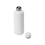 Вакуумная термобутылка Cask Waterline, soft touch, 500 мл, тубус, белый, фото 1
