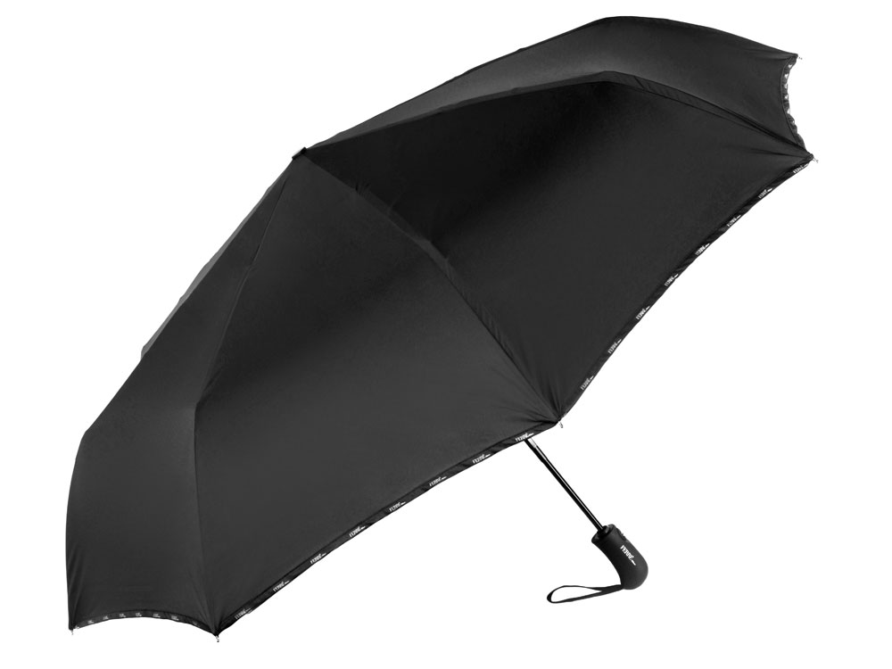 Зонт складной автоматический Ferre Milano, черный - купить оптом