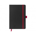 Блокнот ColorNote Black, твердая обложка A5, 80 листов, черный с красным, фото 2