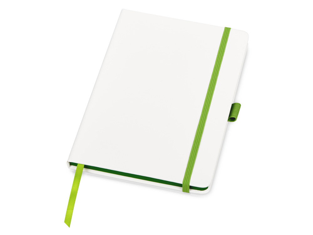 Блокнот ColorNote White, твердая обложка A5, 80 листов, белый и зеленое яблоко - купить оптом