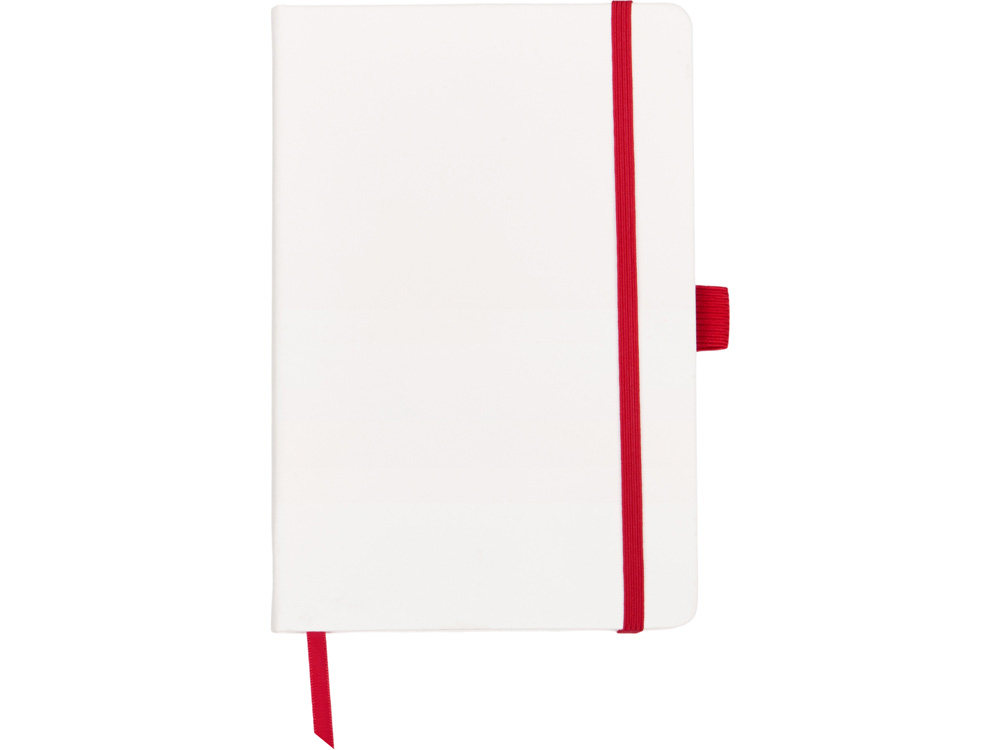 Блокнот ColorNote White, твердая обложка A5, 80 листов, белый с красным - купить оптом