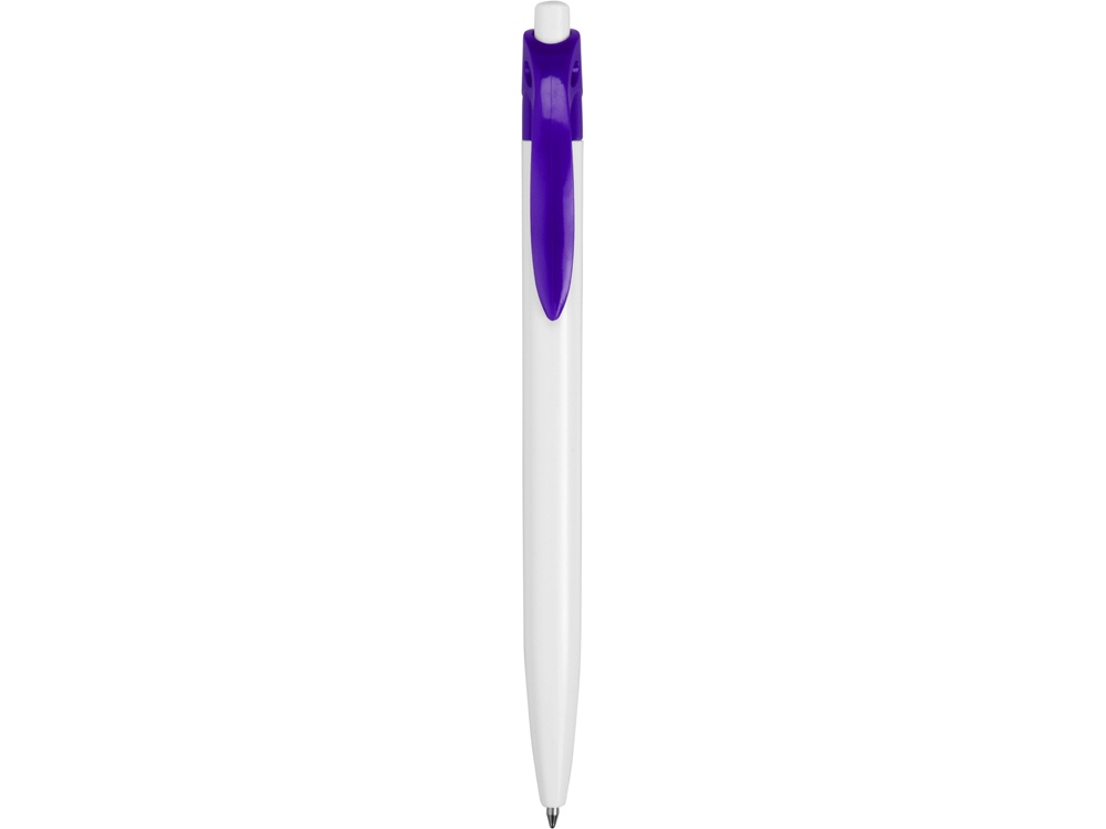 Ручка шариковая Какаду, белый/фиолетовый (P) - купить оптом