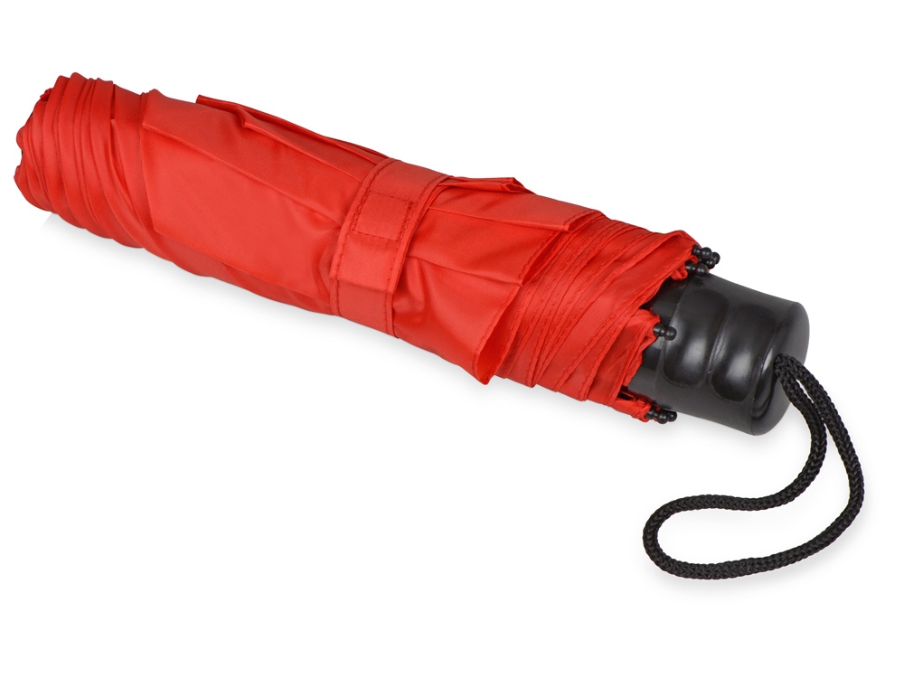 Зонт складной Columbus, механический, 3 сложения, с чехлом, красный - купить оптом