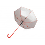 Зонт-трость Silver Color полуавтомат, красный/серебристый, фото 3