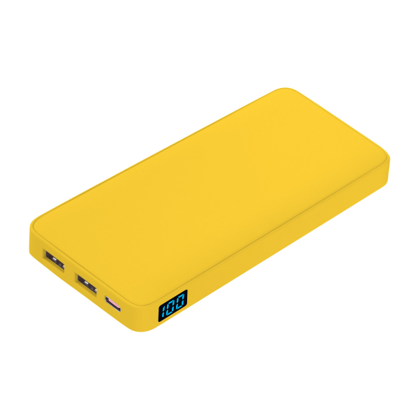Внешний аккумулятор с подсветкой Ancor PD Plus 10000 mAh, желтый - купить оптом