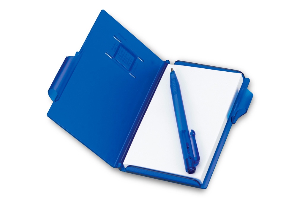 Записная книжка Альманах с ручкой, синий - купить оптом