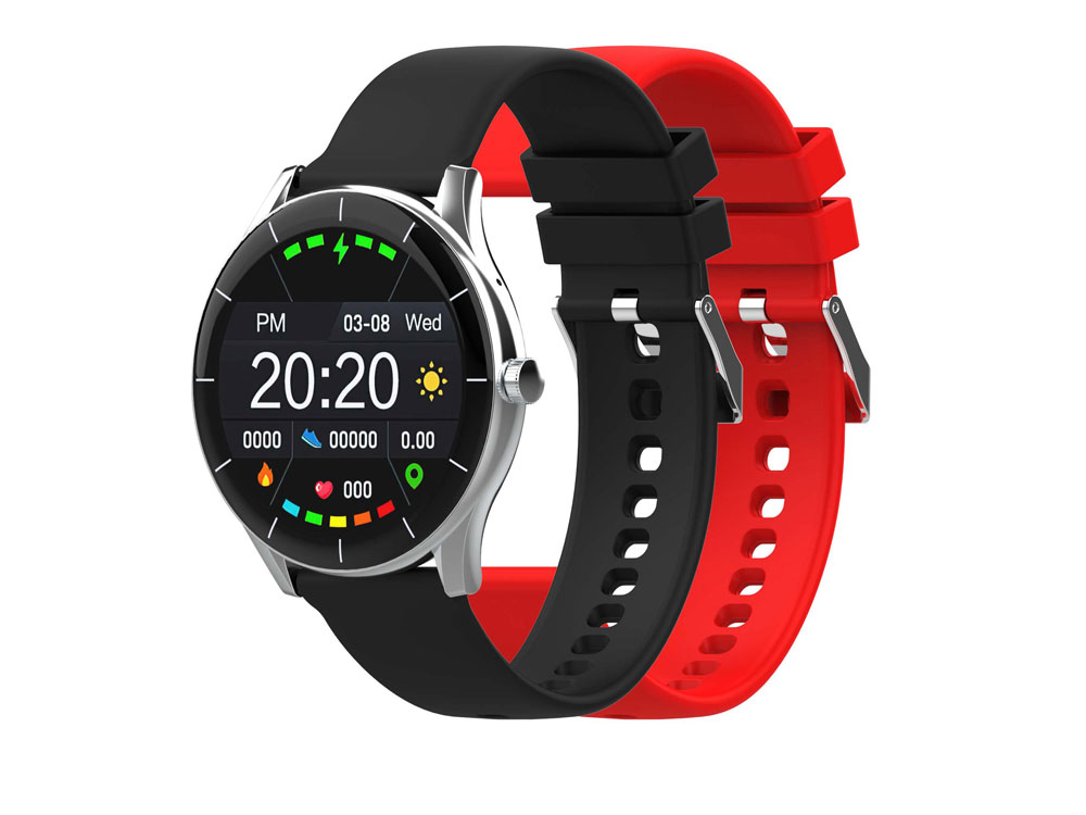 Смарт-часы HIPER IoT Watch GT Black, черный, красный - купить оптом