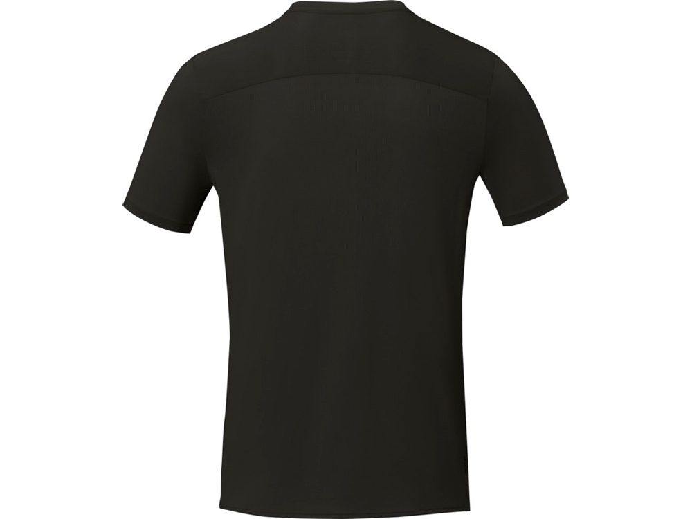 Borax Мужская футболка с короткими рукавами из переработанного полиэстера, сертифицированного согласно GRS - сплошной черный - купить оптом