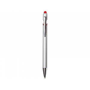 Ручка-стилус металлическая шариковая Sway  Monochrome с цветным зеркальным слоем, серебристый с красным - купить оптом