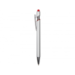 Ручка-стилус металлическая шариковая Sway  Monochrome с цветным зеркальным слоем, серебристый с красным, фото 2