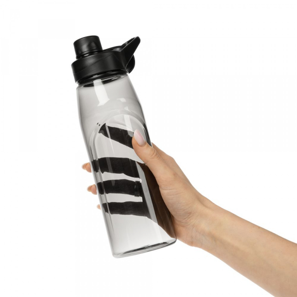 Бутылка для воды Primagrip, черная - купить оптом