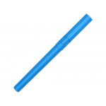 Ручка пластиковая шариковая трехгранная Nook с подставкой для телефона в колпачке, голубой/белый, фото 3