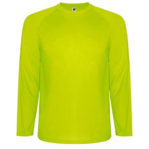 Спортивная футболка MONTECARLO L/S мужская, ФЛУОРЕСЦЕНТНЫЙ ЖЕЛТЫЙ S - купить оптом