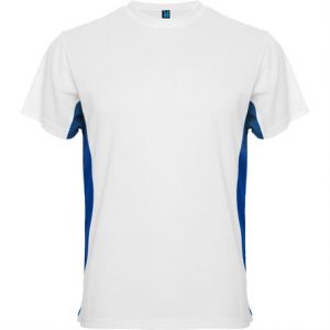 Спортивная футболка TOKYO мужская, БЕЛЫЙ/КОРОЛЕВСКИЙ СИНИЙ 2XL - купить оптом
