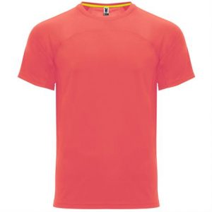 Спортивная футболка MONACO унисекс, КОРАЛЛОВЫЙ ФЛУОРЕСЦЕНТНЫЙ 2XL - купить оптом