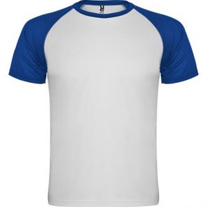 Спортивная футболка INDIANAPOLIS мужская, БЕЛЫЙ/КОРОЛЕВСКИЙ СИНИЙ 2XL - купить оптом