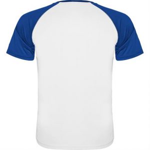 Спортивная футболка INDIANAPOLIS мужская, БЕЛЫЙ/КОРОЛЕВСКИЙ СИНИЙ 2XL - купить оптом
