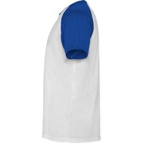 Спортивная футболка INDIANAPOLIS мужская, БЕЛЫЙ/КОРОЛЕВСКИЙ СИНИЙ 3XL - купить оптом
