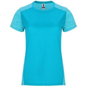 Спортивная футболка ZOLDER WOMAN женская, БИРЮЗОВЫЙ/ПЁСТРЫЙ БИРЮЗОВЫЙ 2XL - купить оптом