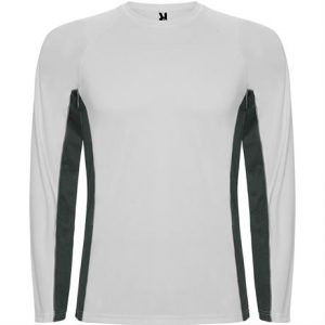 Спортивная футболка SHANGHAI L/S мужская, БЕЛЫЙ/ТЕМНЫЙ ГРАФИТ S - купить оптом