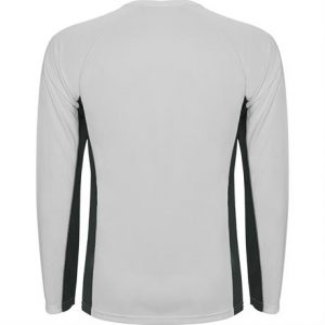 Спортивная футболка SHANGHAI L/S мужская, БЕЛЫЙ/ТЕМНЫЙ ГРАФИТ S - купить оптом