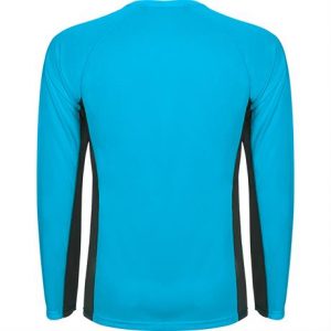 Спортивная футболка SHANGHAI L/S мужская, БИРЮЗОВЫЙ/ТЕМНЫЙ ГРАФИТ S - купить оптом