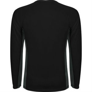 Спортивная футболка SHANGHAI L/S мужская, ЧЕРНЫЙ/ТЕМНЫЙ ГРАФИТ XL - купить оптом