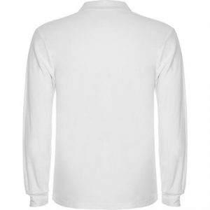 Футболка поло ESTRELLA L/S мужская, БЕЛЫЙ 2XL - купить оптом