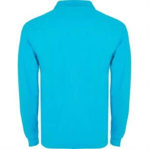 Футболка поло ESTRELLA L/S мужская, БИРЮЗОВЫЙ 2XL - купить оптом