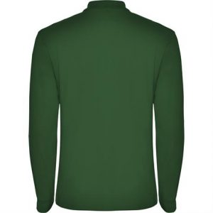 Футболка поло ESTRELLA L/S мужская, БУТЫЛОЧНЫЙ ЗЕЛЕНЫЙ 3XL - купить оптом