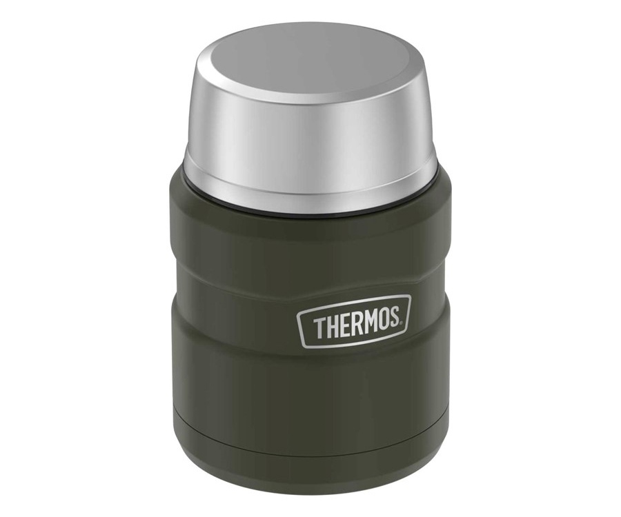 Термос из нерж. стали с ложкой тм THERMOS SK3000 MAG 0,47L, темно-зеленый - купить оптом