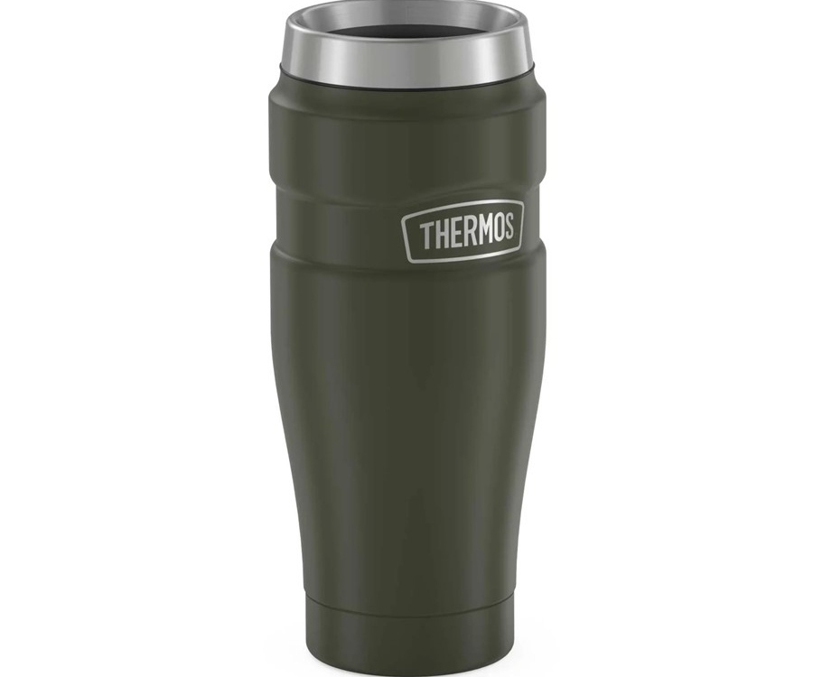 Кружка-термос из нерж. стали тм THERMOS SK1005 AG  0.47L, темно-зеленый - купить оптом