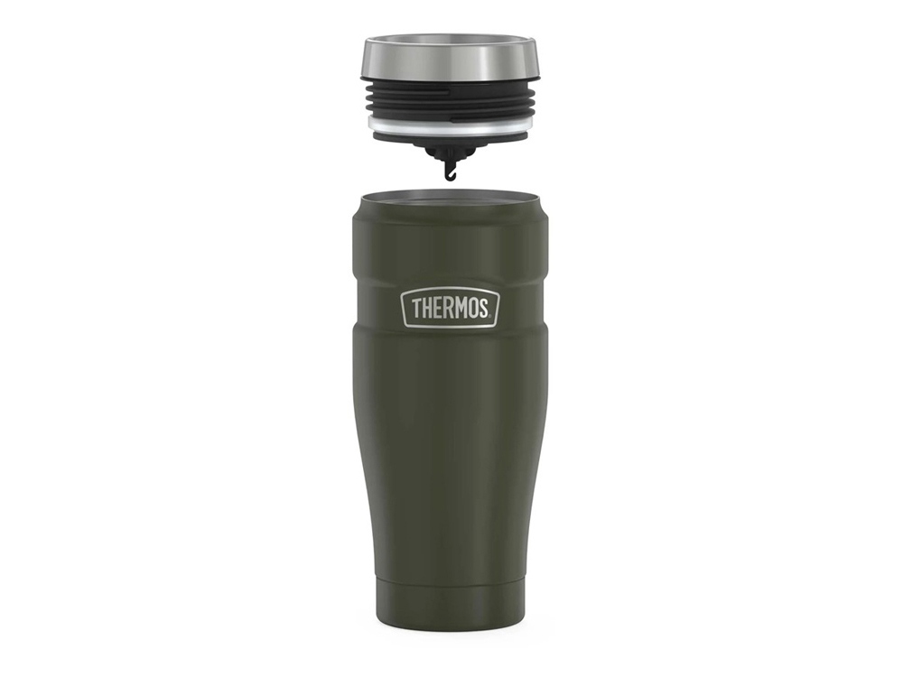 Кружка-термос из нерж. стали тм THERMOS SK1005 AG  0.47L, темно-зеленый - купить оптом