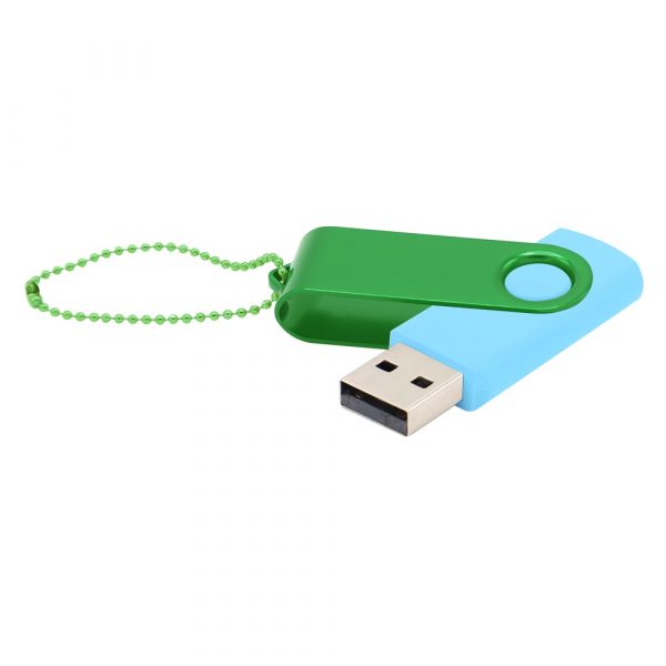 Флешка Designer To Go 2.0 USB 16Gb, голубой/зеленый - купить оптом