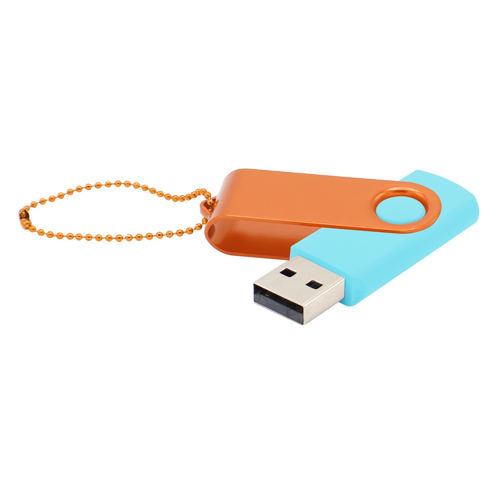 Флешка Designer To Go 2.0 USB 16Gb, бирюзовый/желтый - купить оптом