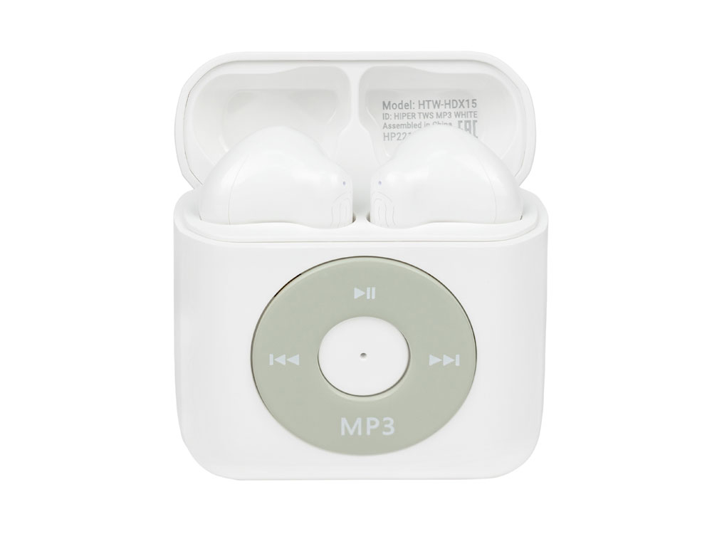 Беспроводные наушники HIPER TWS MP3 (HTW-HDX15), белый - купить оптом