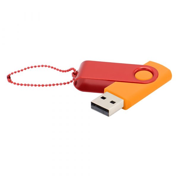 Флешка Designer To Go 2.0 USB 16Gb, оранжевый/красный - купить оптом