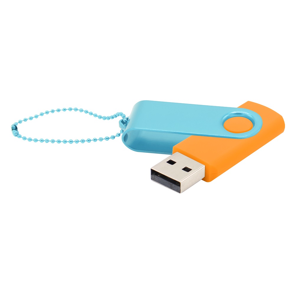 Флешка Designer To Go 2.0 USB 16Gb, голубой/белый - купить оптом