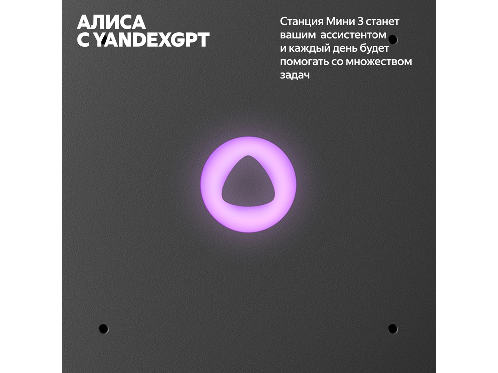 Умная колонка Яндекс Станция Мини 3 с Алисой на YaGPT черная, 12 Вт (YNDX-00027BLK), черный - купить оптом