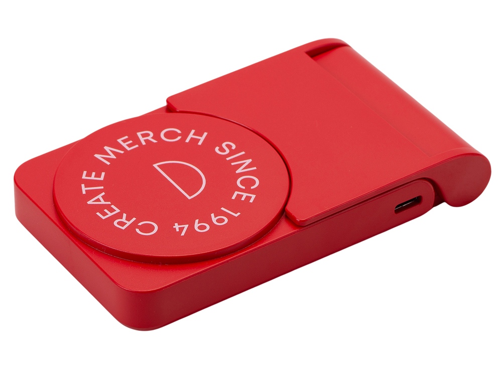 Внешний магнитный аккумулятор MagnIQ, красный, 5000 mAh (тампопечать) - купить оптом