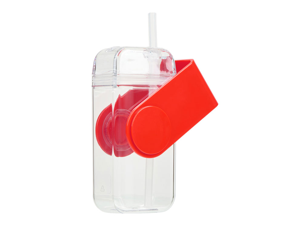 Бутылка для воды JUICY DRINK BOX, красный (Р) - купить оптом