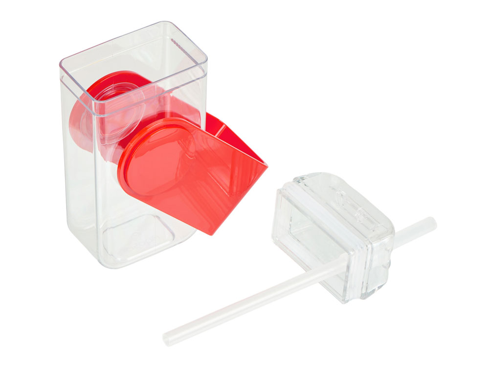 Бутылка для воды JUICY DRINK BOX, красный (Р) - купить оптом