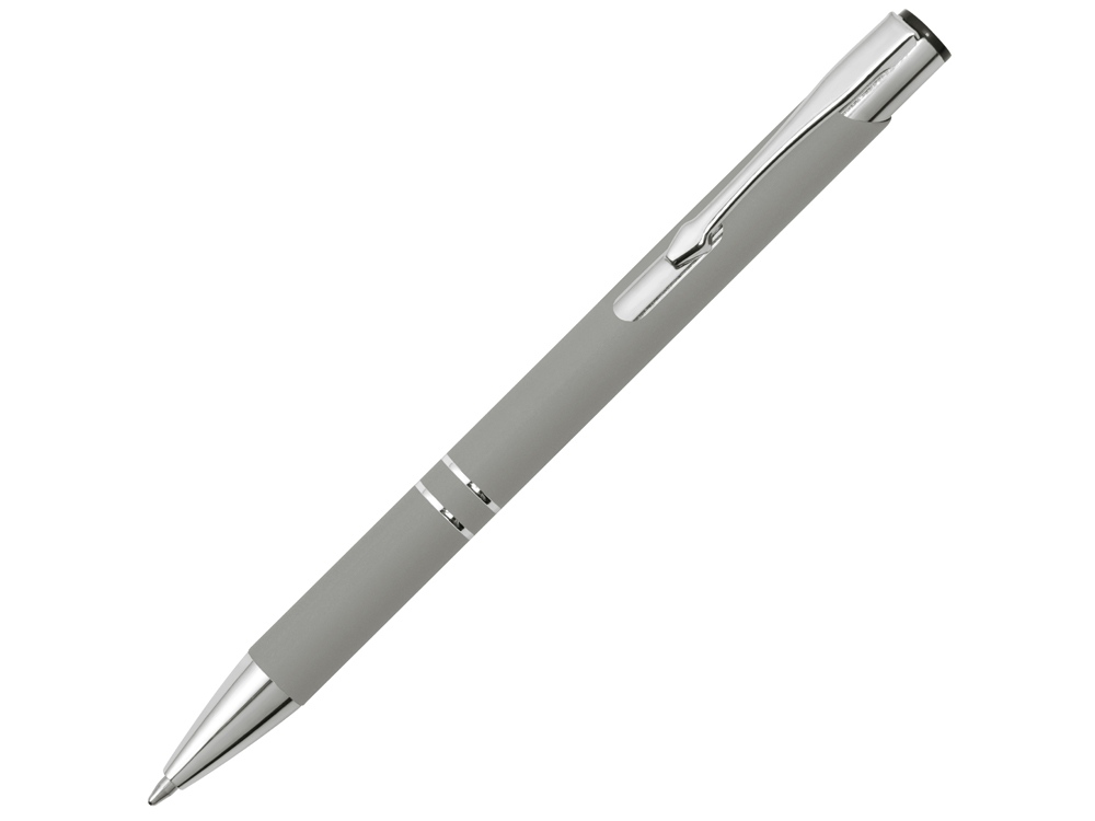 Ручка металлическая шариковая C1 софт-тач, серый (Р) - купить оптом