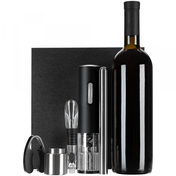 Винный набор Wine Diesel, черный - купить оптом