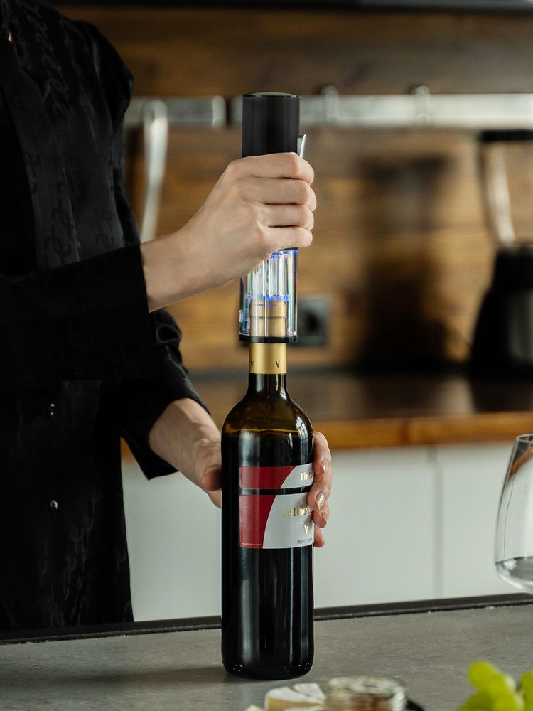 Винный набор Wine Diesel, черный - купить оптом