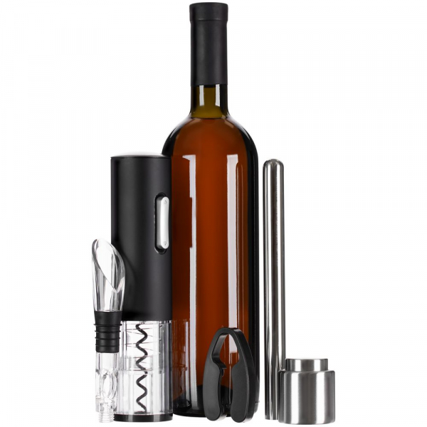 Винный набор Wine Diesel, черный - купить оптом