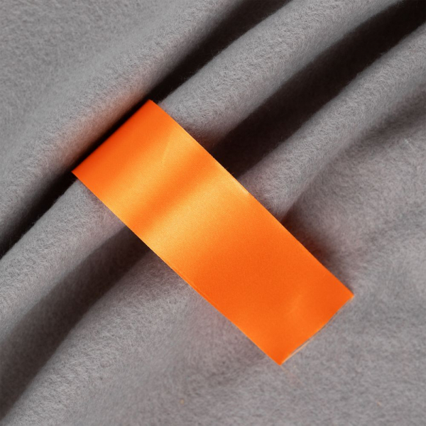 Лента сатиновая Satin 35 XXL, оранжевая, 250 см - купить оптом
