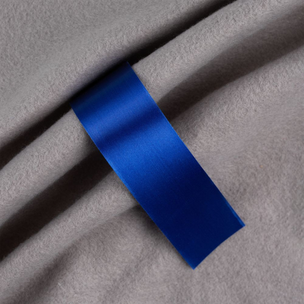 Лента сатиновая Satin 35 XXL, синяя, 240 см - купить оптом