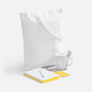 Набор Welcome Pack, желтый с белым - купить оптом