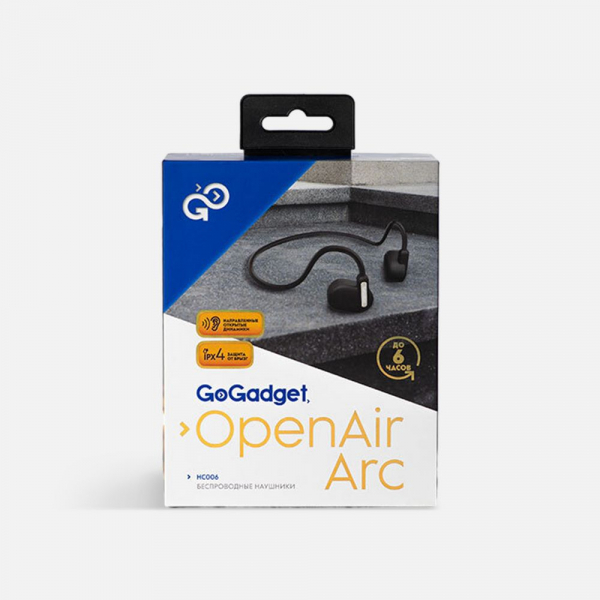 Беспроводные наушники OpenAir Arc, черные - купить оптом